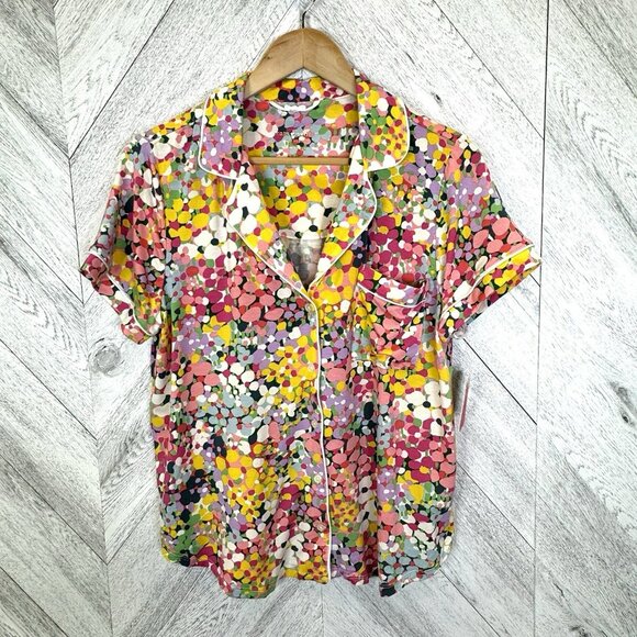 Kate Spade Pajama Set Womens Size Large Floral Short Sleeve New NWT - Picture 9 of 10